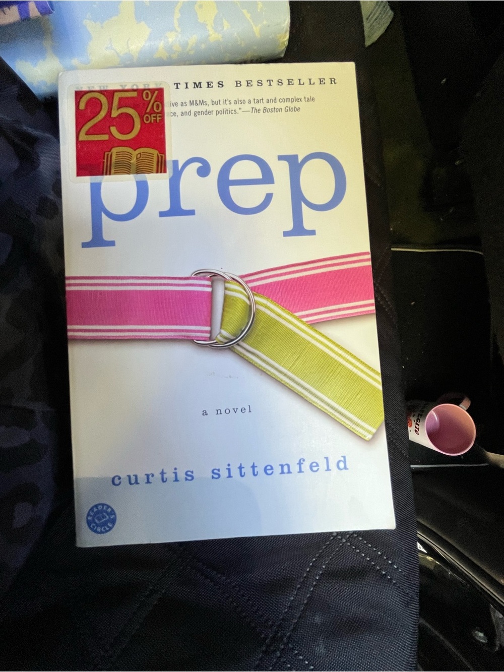 Prep by Curtis Sittenfeld - White Cover with Pink & Lime Accents
